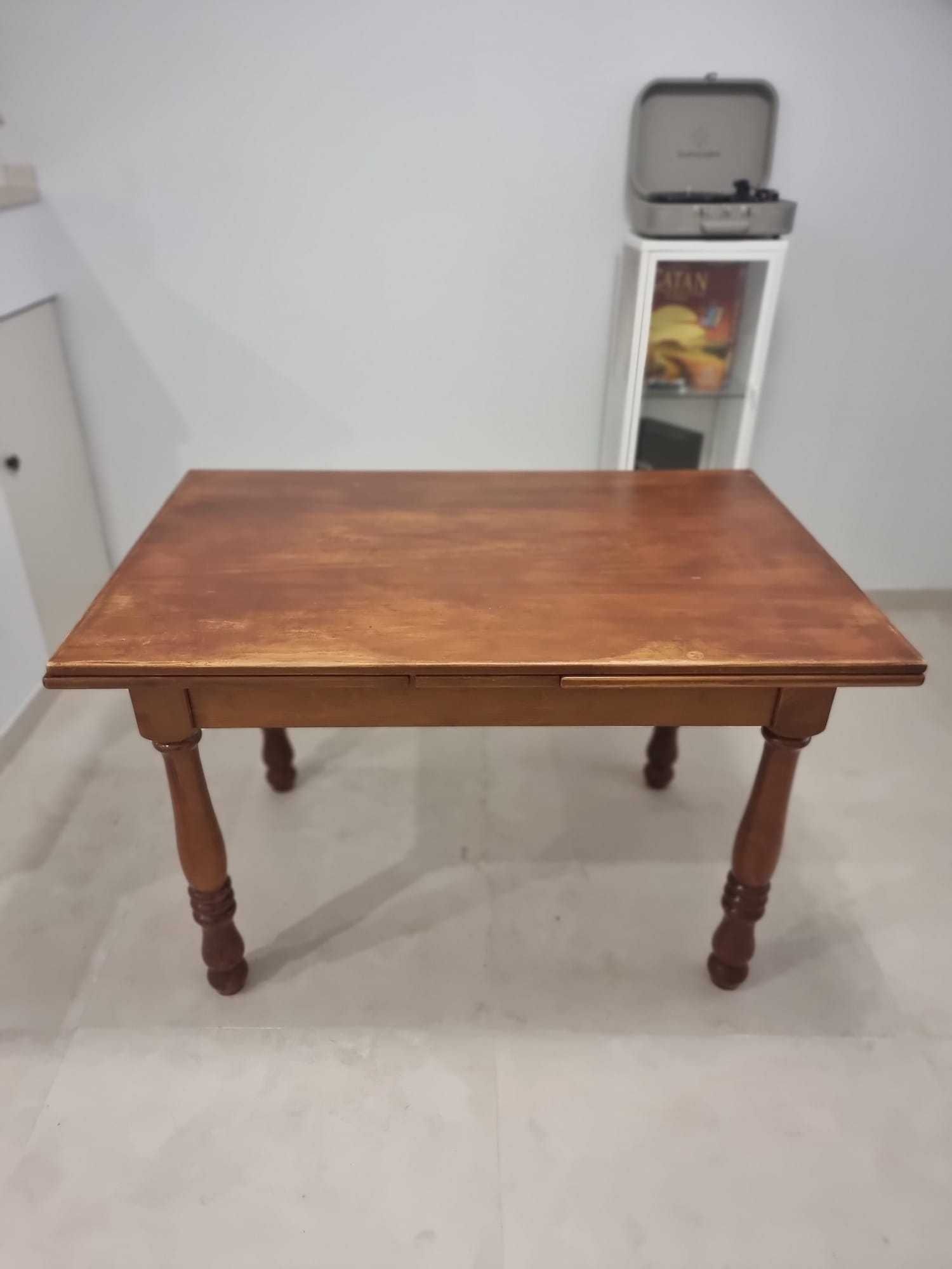 Mesa de Madeira Maciça Extensível 1,20 a 2,20m