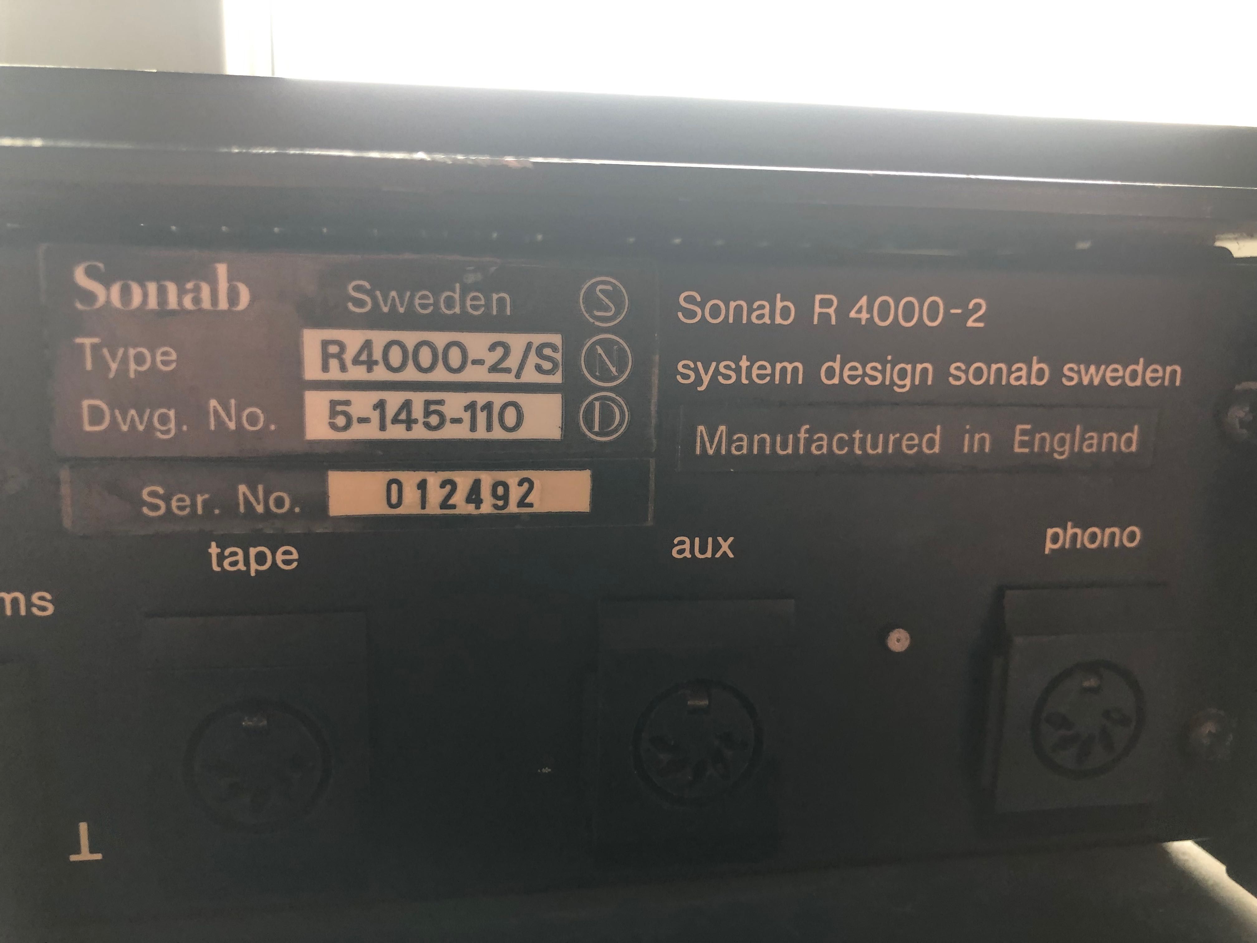 Sonab sweden R4000-2s