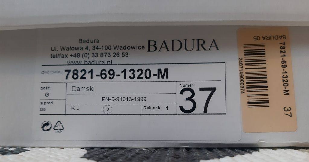 Botki skórzane Badura 37