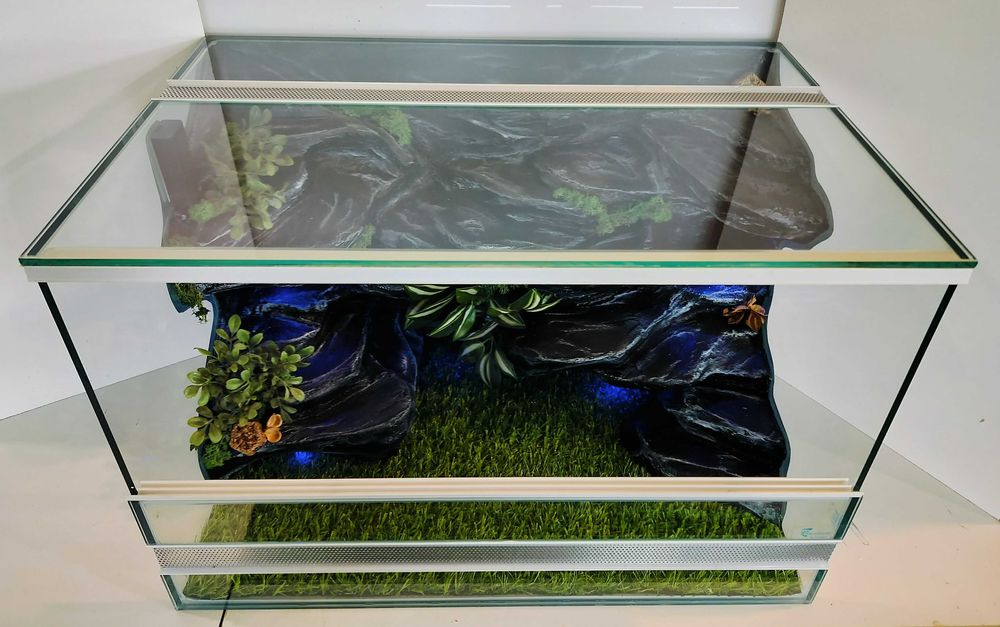 Terrarium przejściowe dla węża zbożowego, pytona, TW49B3L, AquaWaves
