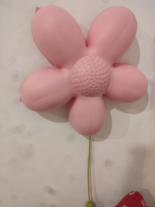 Łóżko dla dzieci KRITTER/Ikea 70x160 z barierką +materac i lampka grat