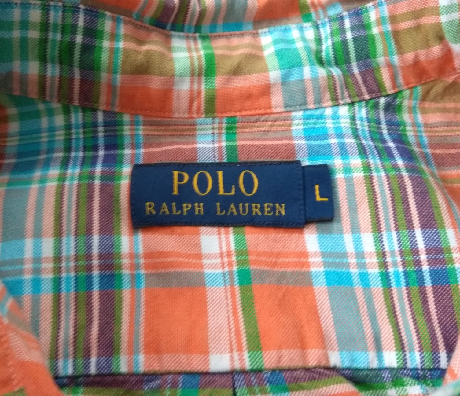 Polo Ralph Lauren сорочка в клітинку оригінал L яскрава