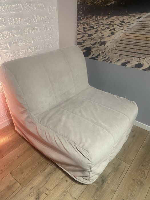 Fotel rozkladany ikea Lycksele jasny beż do spania