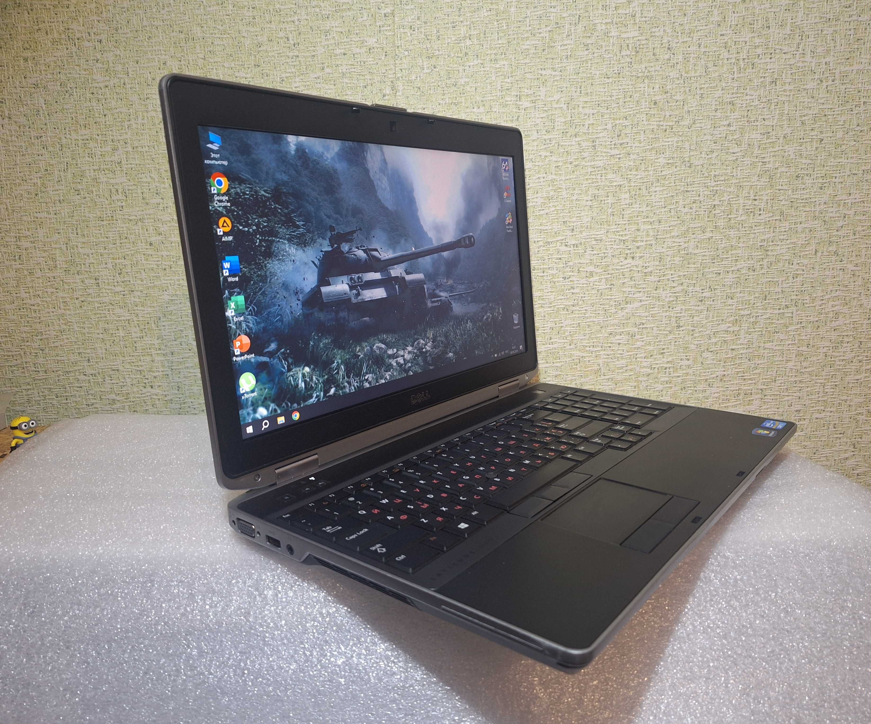 Ноутбук для Роботи та Навчання  DELL 6530》INTEL i5》8Gb оперативки