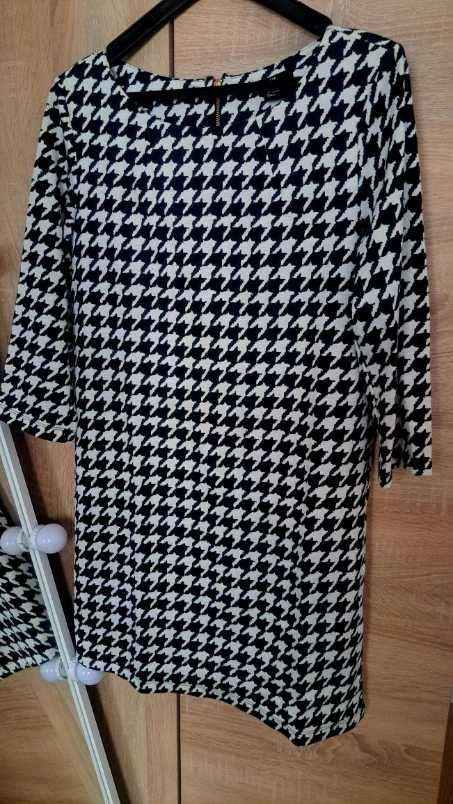 Pepitka Modna i elegancka sukienka w pepitkę H&M rozmiar S