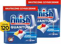 2x Kapsułki do zmywarki Finish Quantum All in 1 cytrynowe 120 szt.