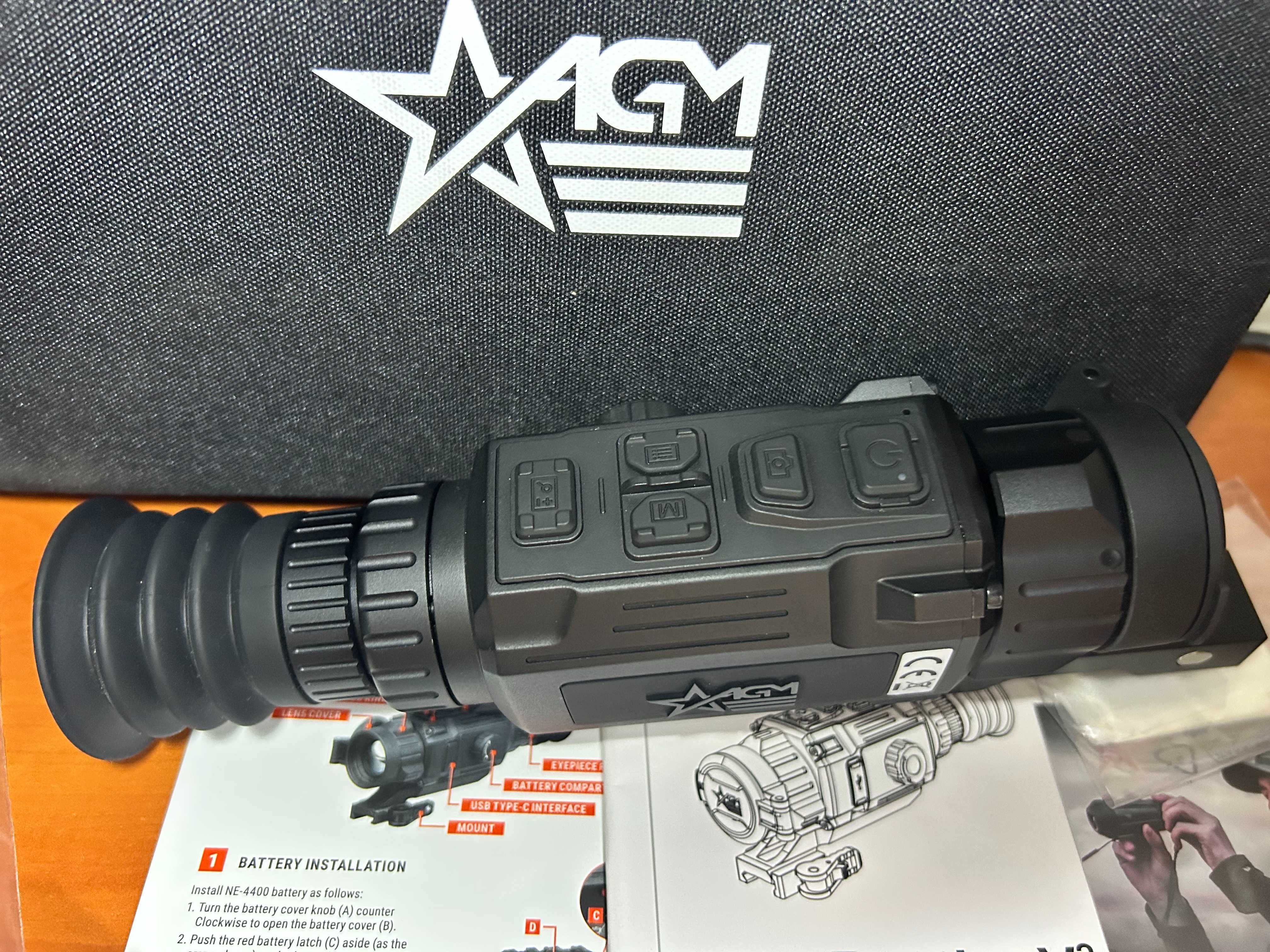 Тепловізійний приціл AGM Rattler V2 19-256 VOX 256x192/12μm/19мм/950м