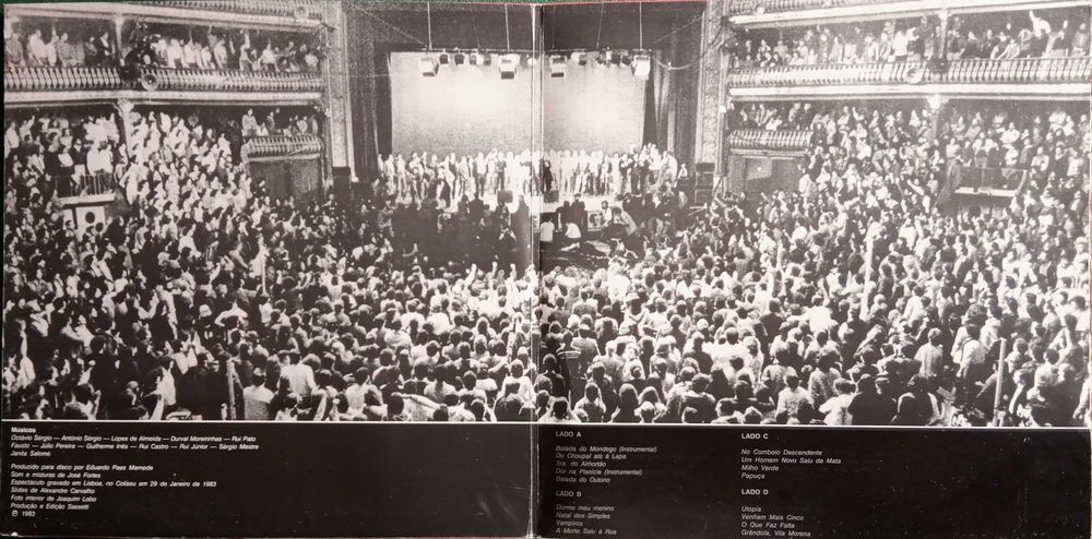 José Afonso	- - - - -		Ao Vivo no Coliseu	- - - - -	2 X LP