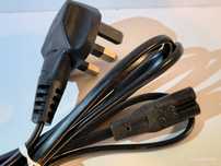 Kabel zasilający C7 ósemka z wtyczką UK