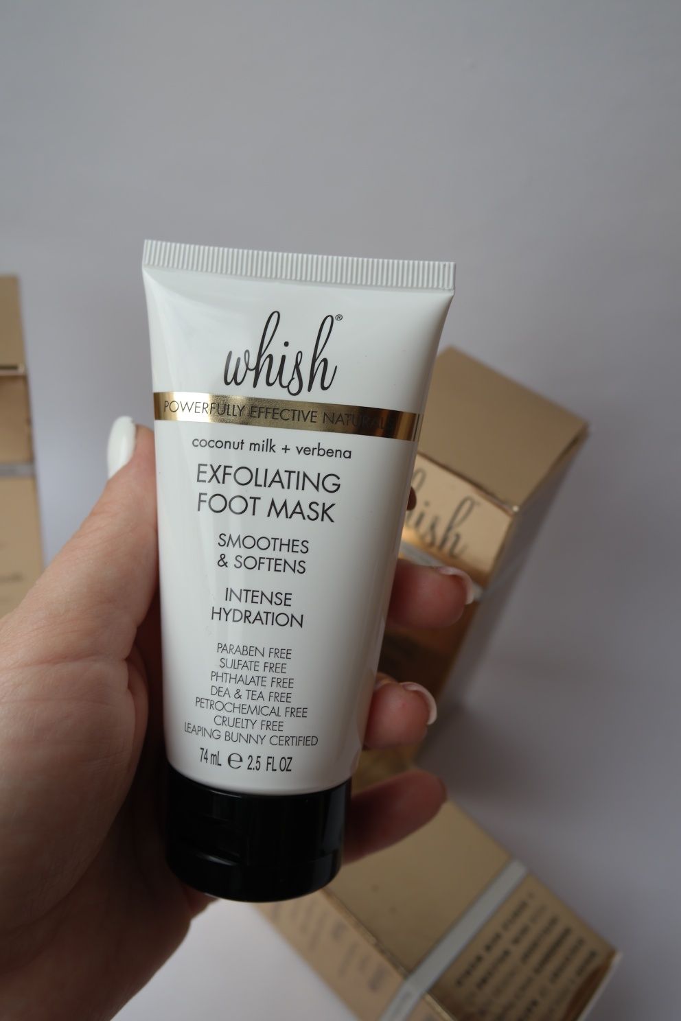 Маска для стоп для ног whish coconut milk verbena exfoliating foot ma