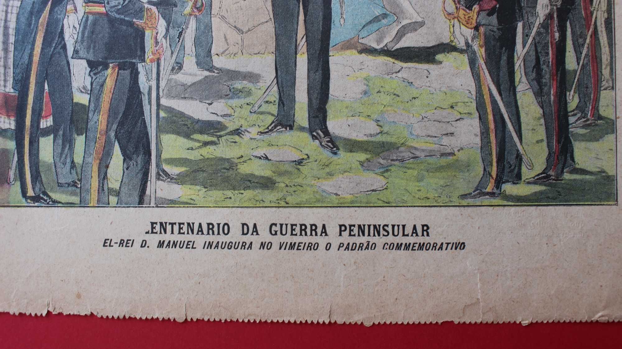 VIMEIRO padrão centenário Guerra Peninsular D Manuel II 1908