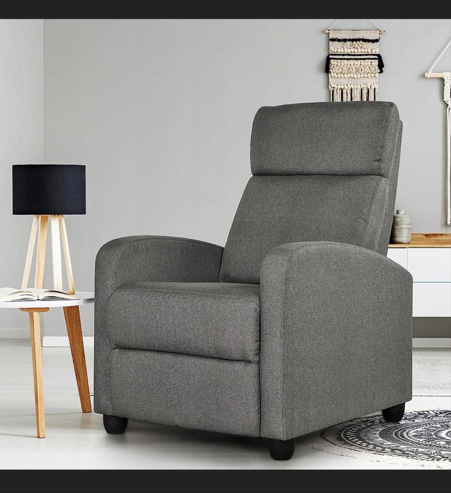 Fotel Rozkładany Yaheetech Relaksacyjne Krzesło Sofa Pojedyńcza