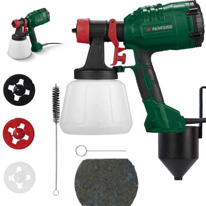 PARKSIDE HVLP PFS 450 Pistolet natryskowy agregat malarski 450W 1200ml