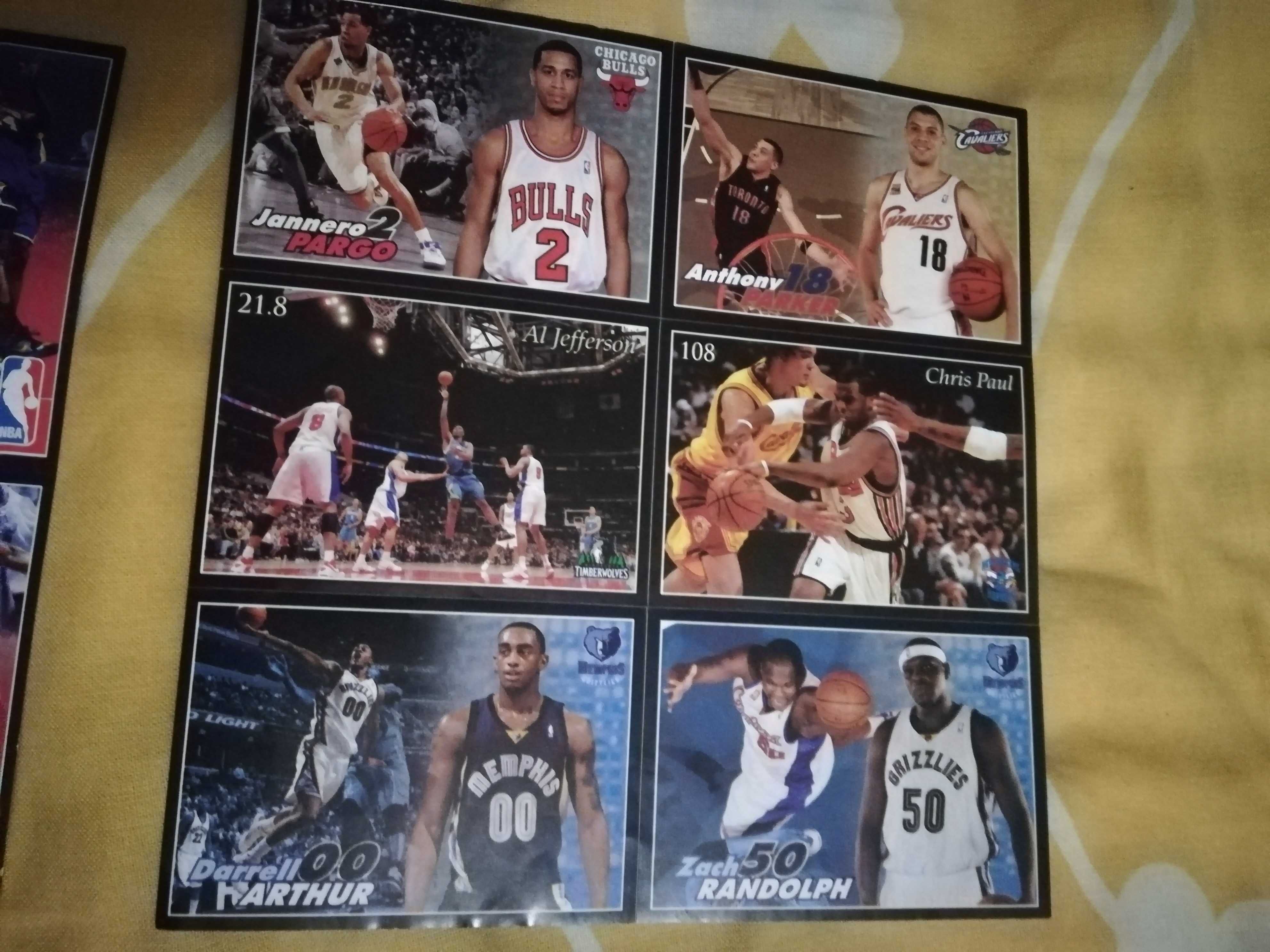 kolekcja naklejki nalepki koszykarze NBA koszykówka
