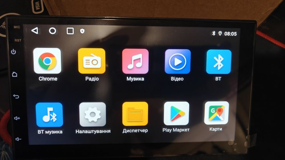 Продам автомагнітолу 7", 2din, IPS,4/64 gb, Android 13, Carplay