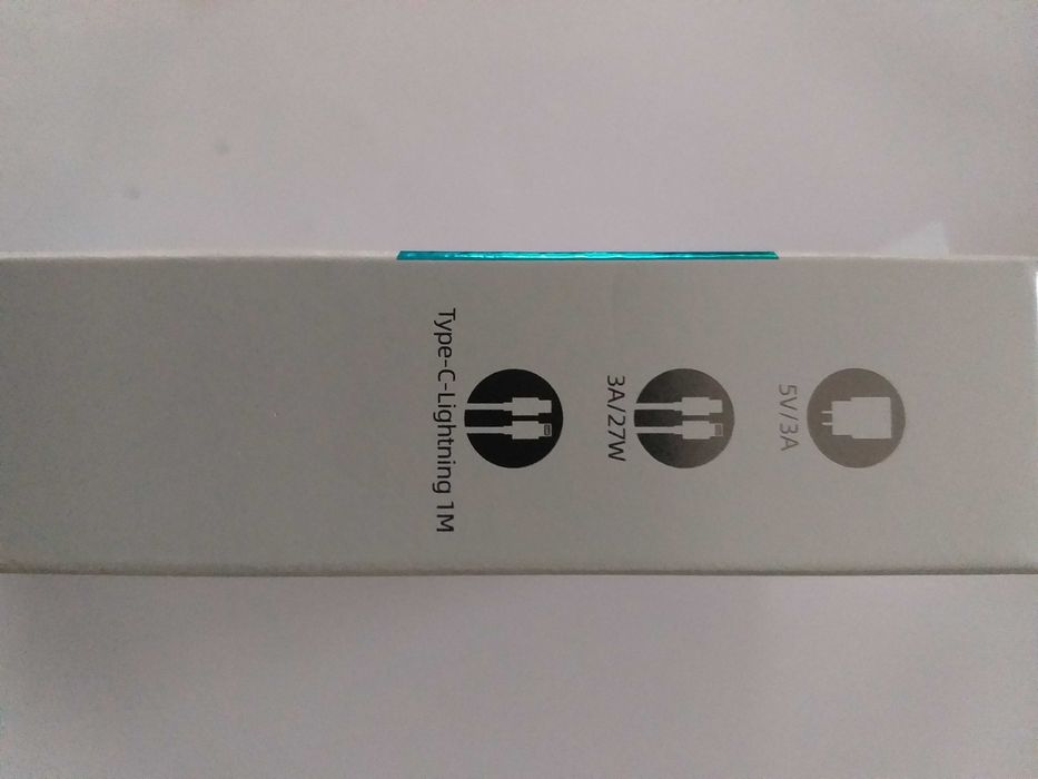 Carregador MAXAM Tipo USB-C PD 20W com Cabo Lightning 1m Branco