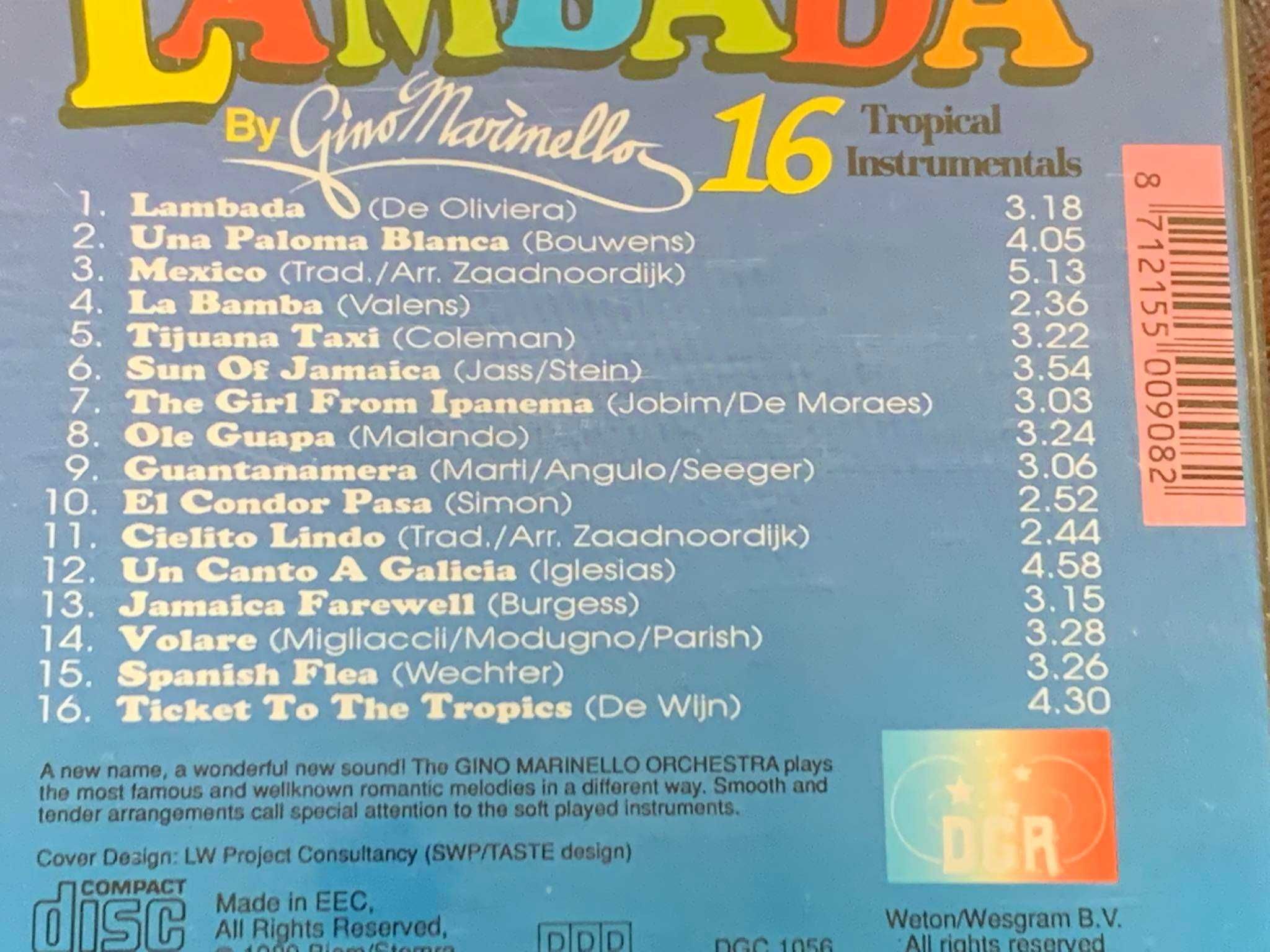 Gino Marinello - Lambada - CD - 1989r. UNIKAT - stan EX!