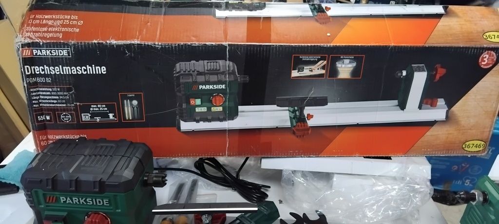 Tokarka do drewna PARKSIDE PDM 600 B2 550
