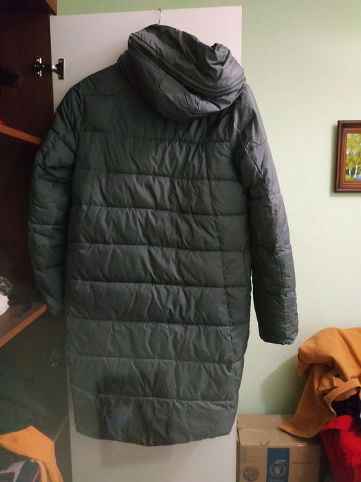Пуховик пальто куртка великого розміру женская. Батал.