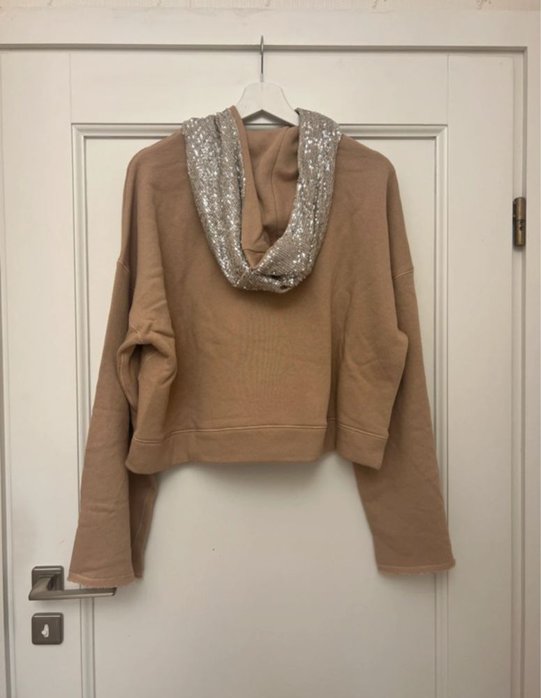 Bluza pinko bezowa