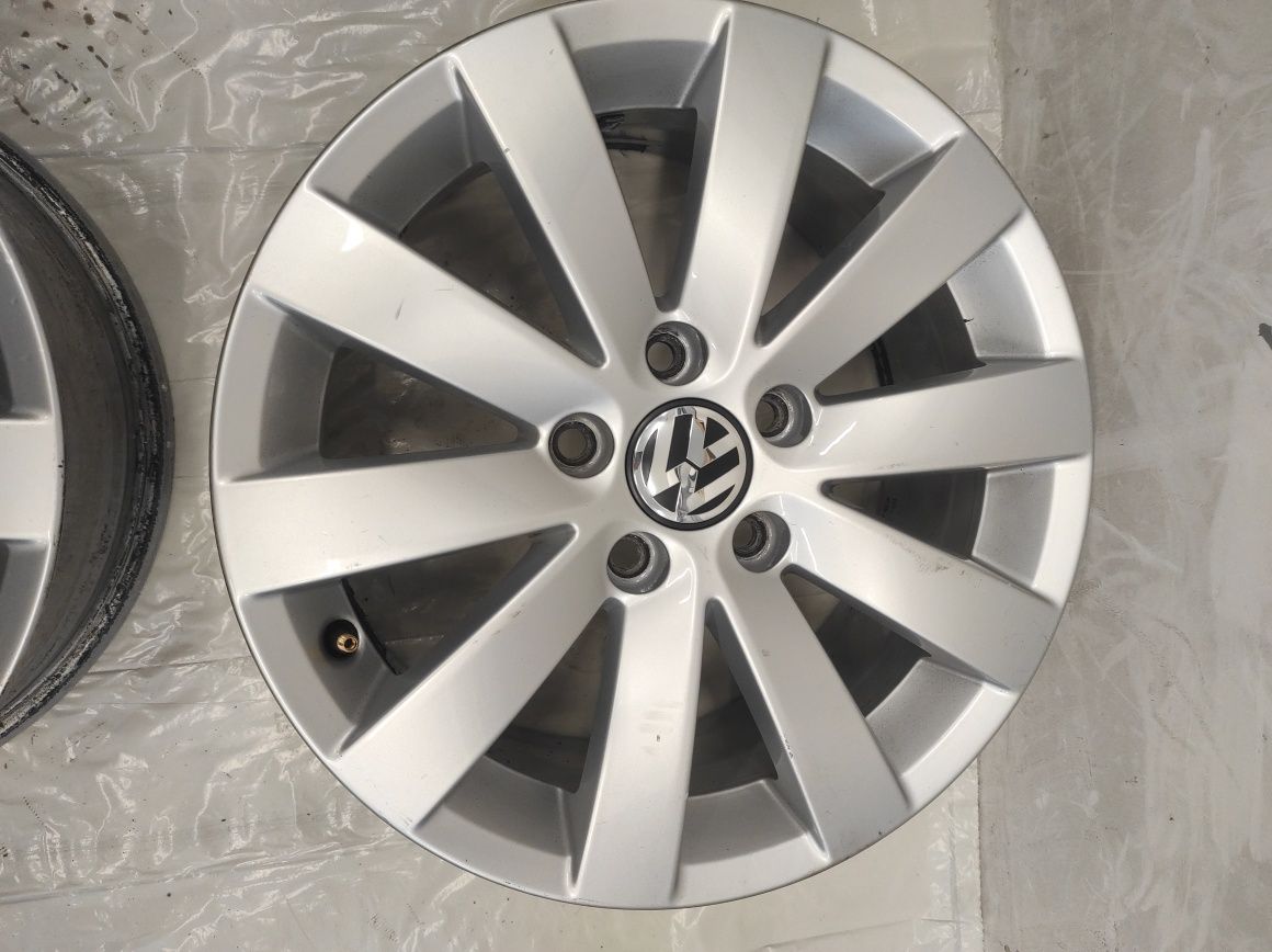 354 Felgi aluminiowe ORYGINAŁ VW Volkswagen R 16 5x112 otwór 57,1 Ładn