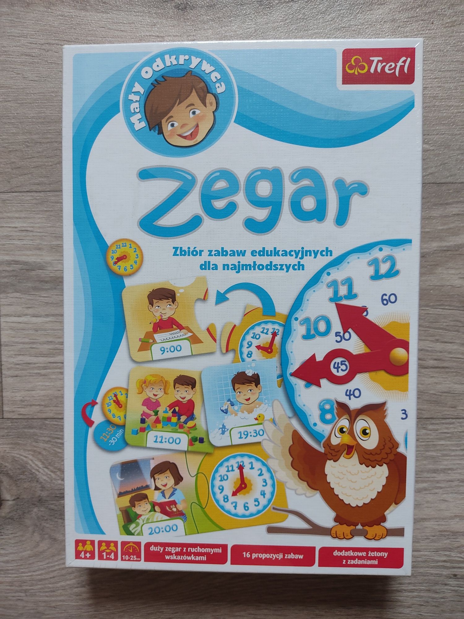 Zegar, układanka, edukacyjna Trefl