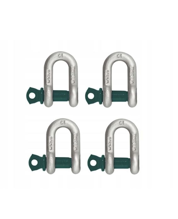 Haczyki z uchwytami szekle 10 mm, max 1,000 kg – 4 szt.