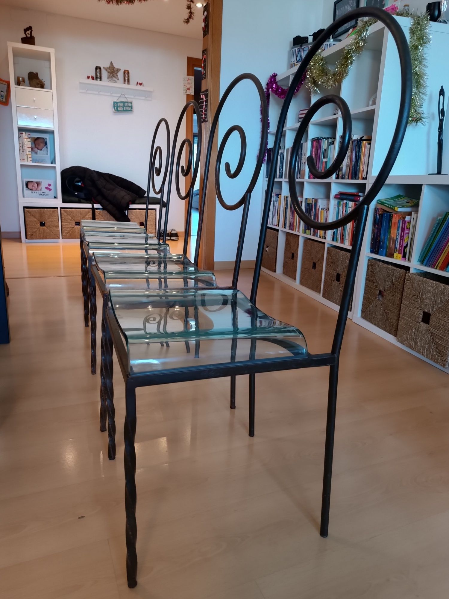 2 cadeiras vintage "Suspiral"de Luigi Serafini, Sawaya & Moroni