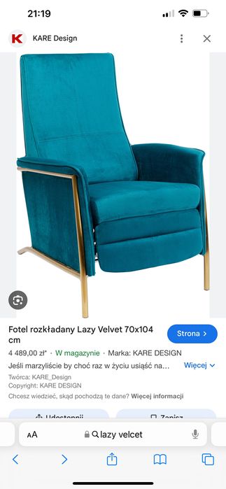 Fotel rozkładany