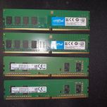 Оперативна память комплект DDR4 16 ГБ по 4х4 або 8гб 4х2 чистота 2666