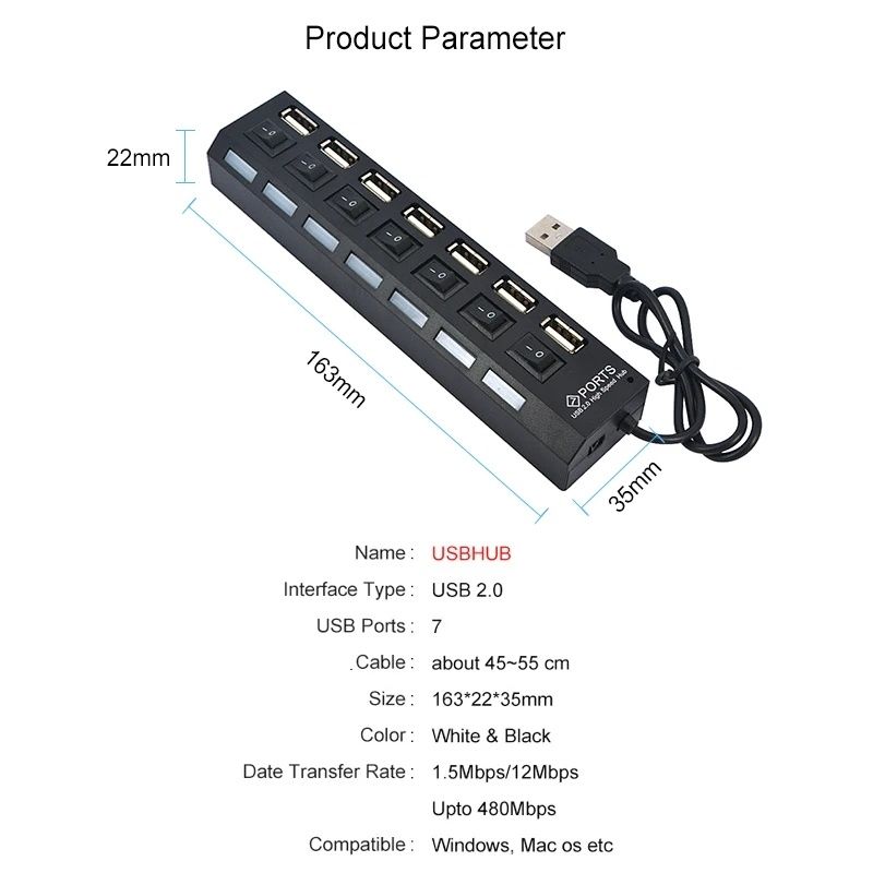 Extensão múltipla usb