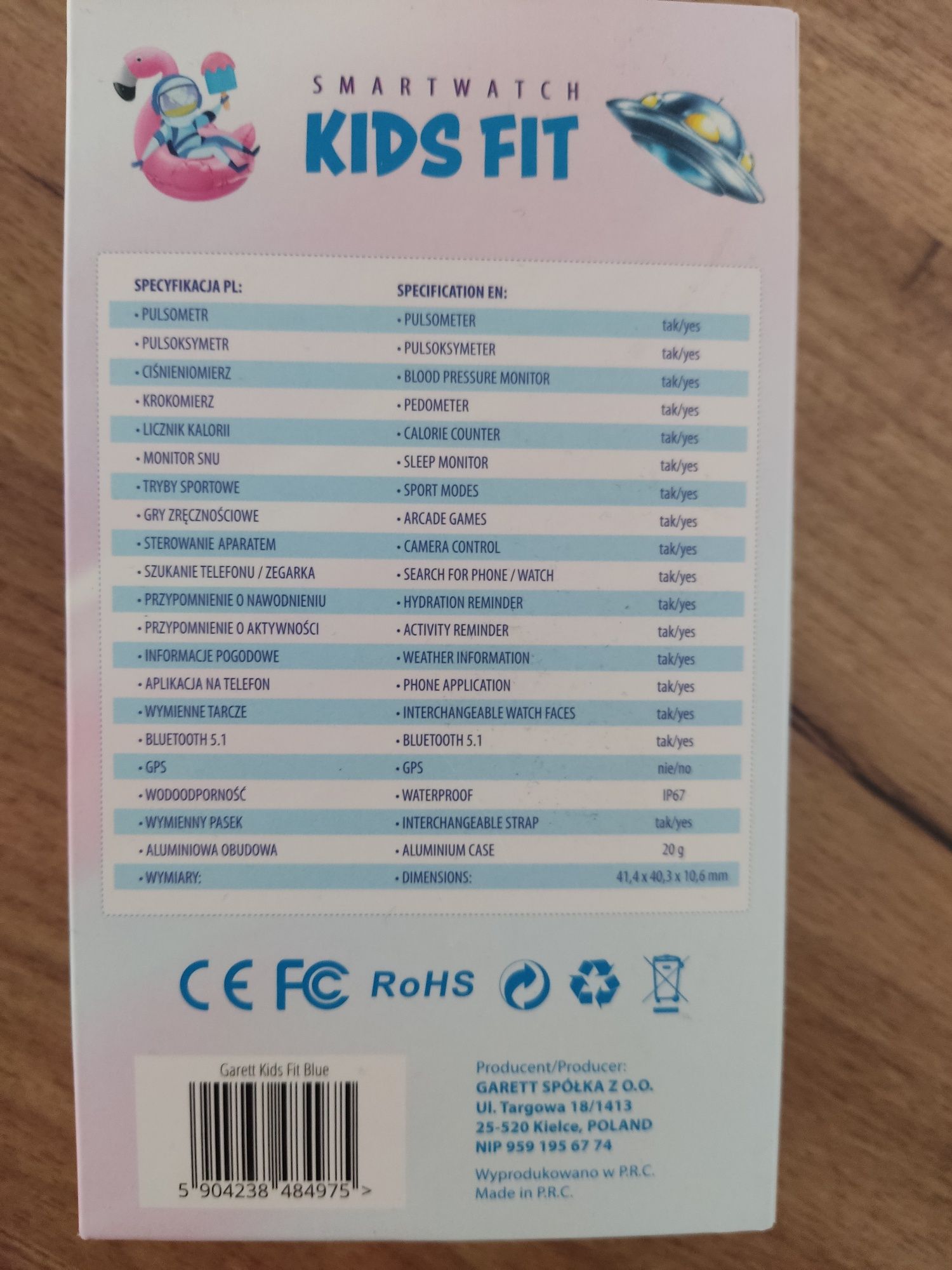 Smartwatch Garett Kids Fit Blue dla dzieci