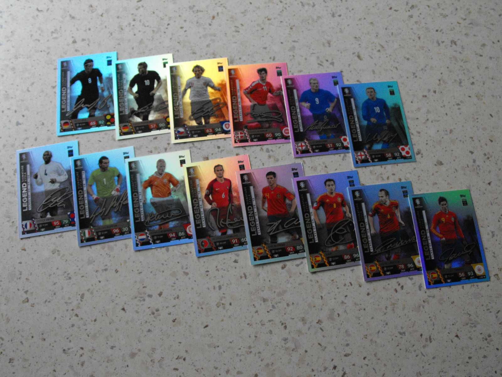 topps Match Attax EURO 2024, karty z kategorii LEGEND LSS, NOWE !!!