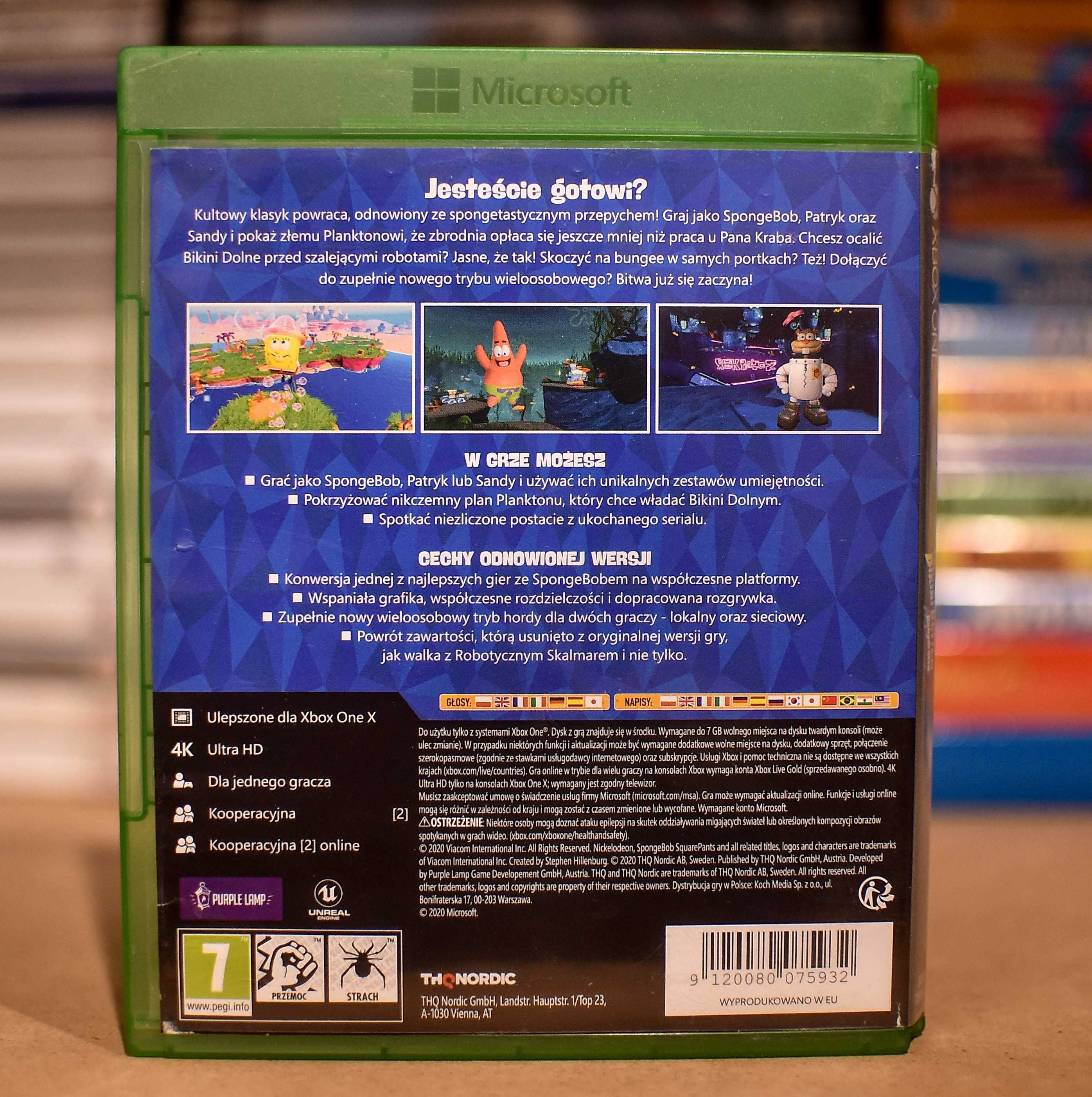 Xbox One # Sponge Bob Battle For Bikini Bottom Rehydrated