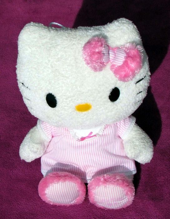 Peluche guarda-pijamas de criança 45cm da Hello Kitty (NOVO SEM USO)