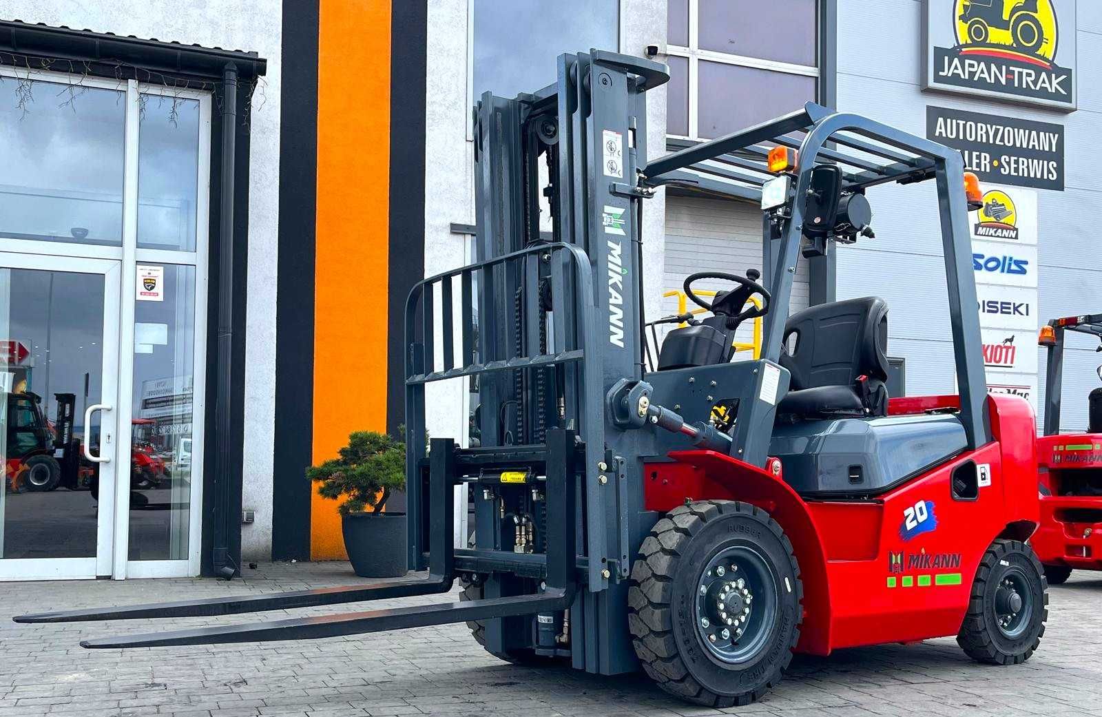 Wózek Widłowy 2T MIKANN, Maszt 4.5m,Triplex, Diesel , Japan Trak