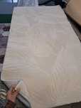 Dywan 80x150 biały monstera