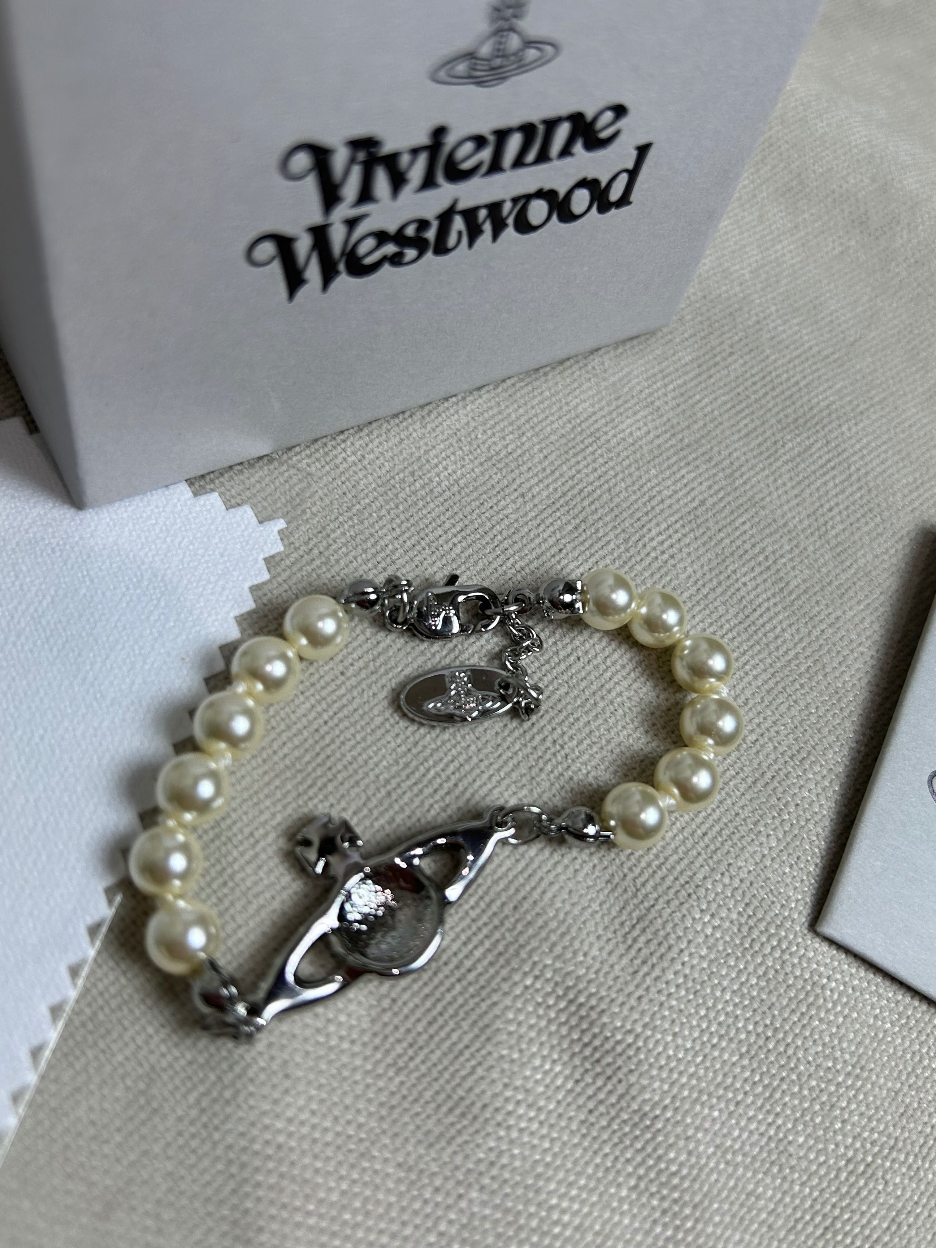 Vivienne Westwood Saturn Pearl Bracelet браслет бусы