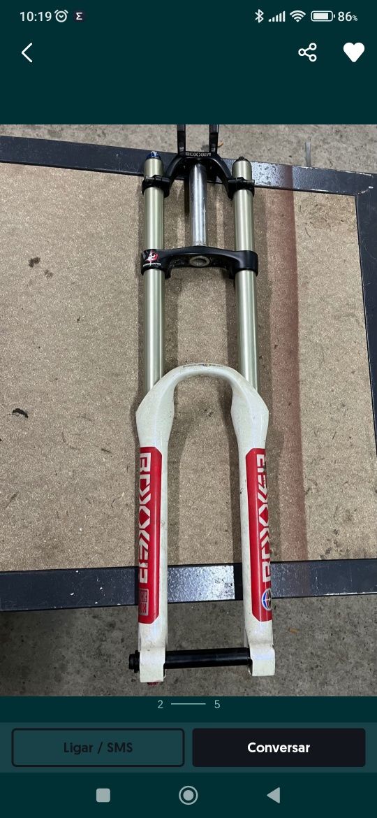 Suspensão Rockshox Boxxer world CUP solo air