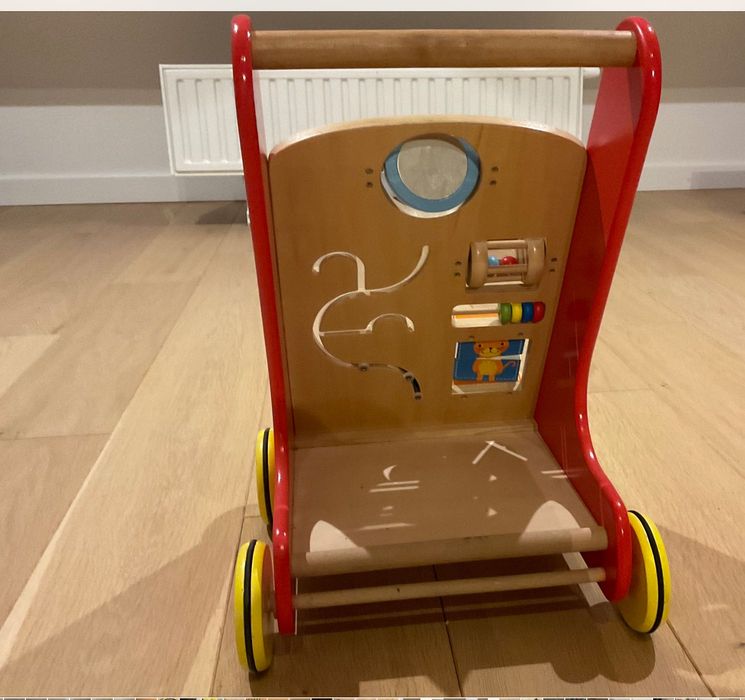 Chodzik dziecięcy, pchacz drewniany