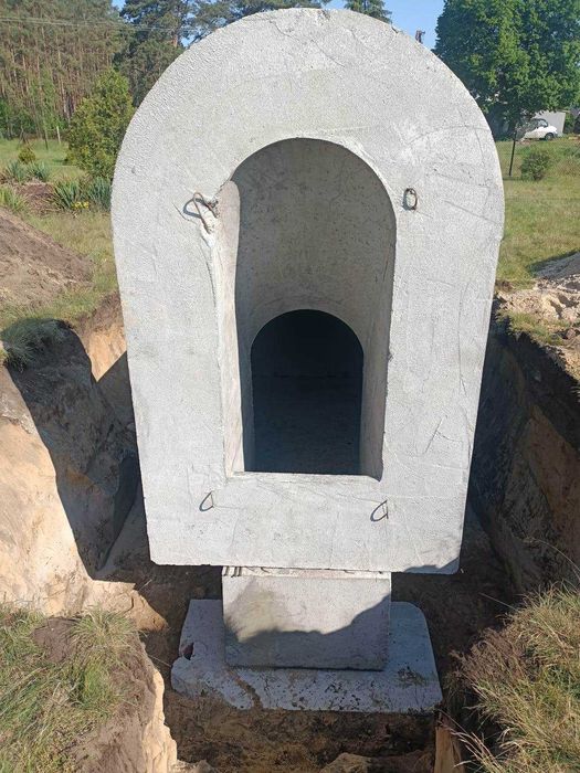 piwnica betonowa 350 ogrodowa ziemianka B30W8 schody tunel wentylacja