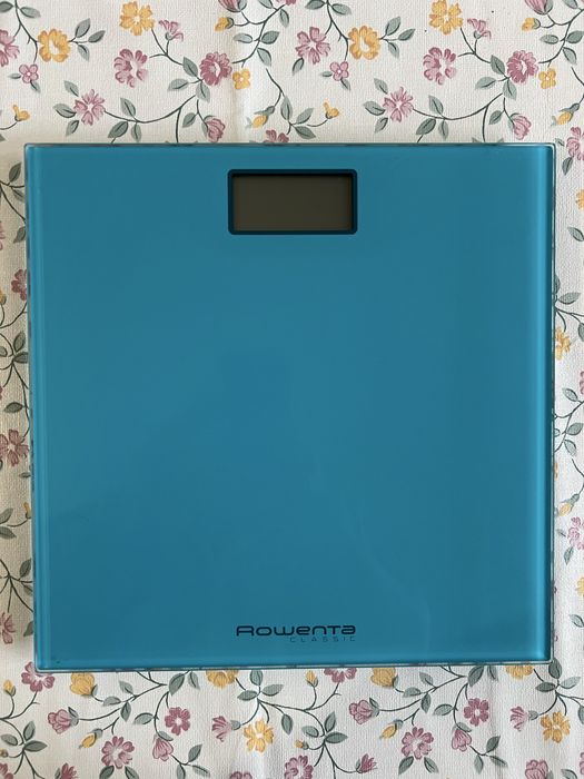 Balança digital azul