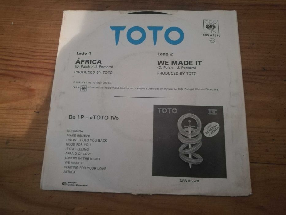 Toto - Africa  SINGLE