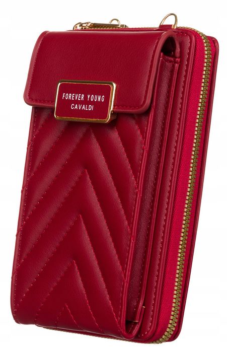 damska mini torebka-portfel ze skóry ekologicznej - 4u cavaldi