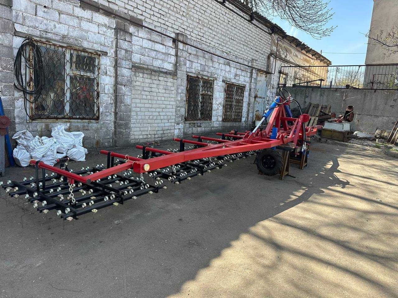Борона пружинна навісна ЗБР-9 (гідравлічна), ширина захвату 9 м