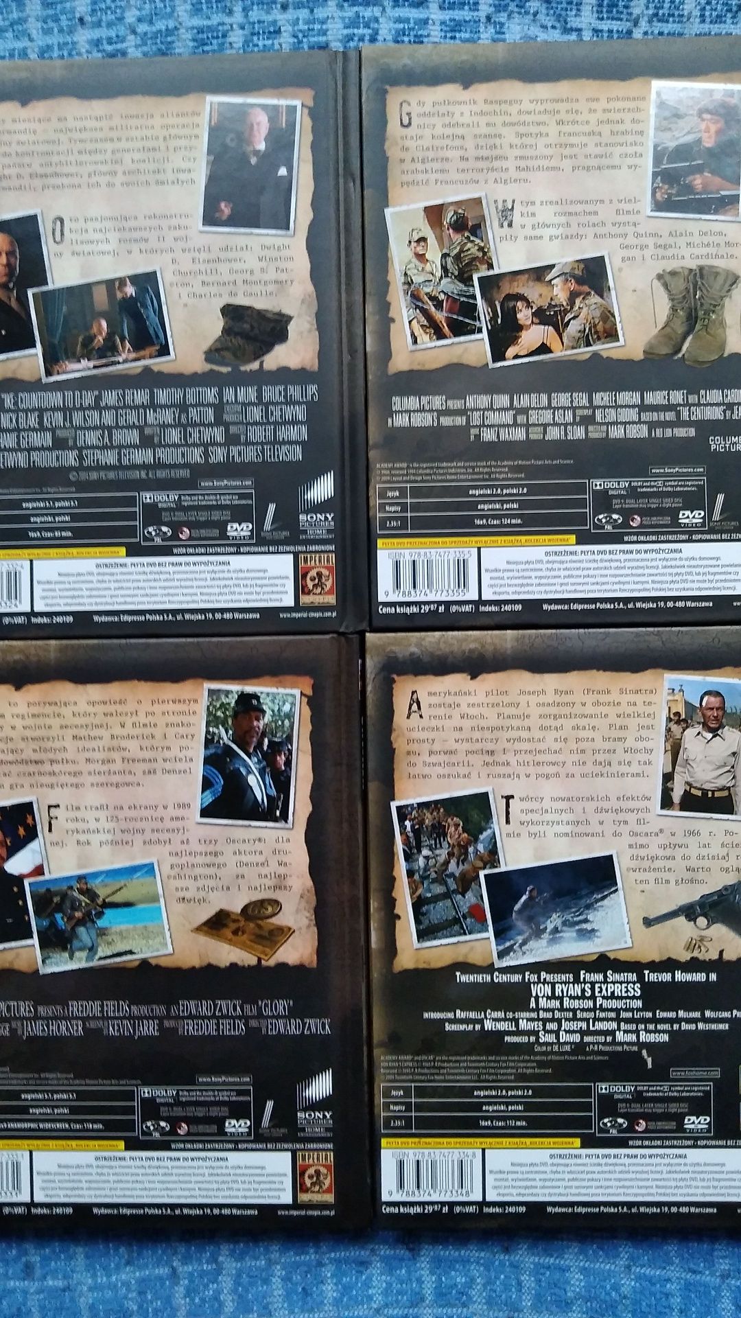 Wielka kolekcja wojenna - 25 filmów dvd -edycja książkowa