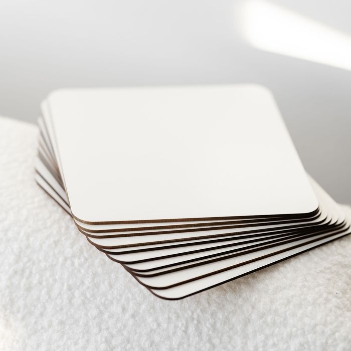 Podkłady pod tort białe kwadratowe o średnicy 20 cm, 10 szt.