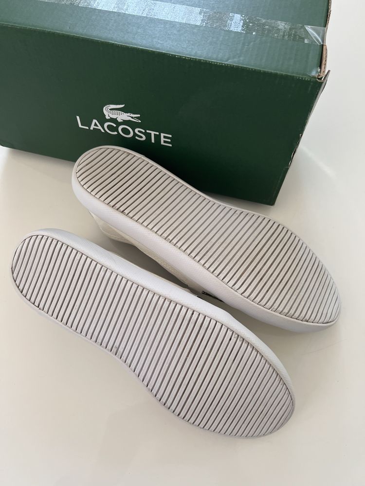 Białe trampki tenisówki Lacoste r 38