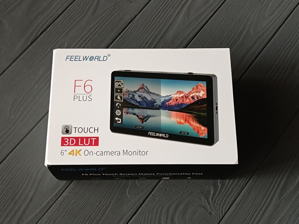 Монітор накамерний Feelworld F6 Plus V2 сенсорний екран 6'' Новий