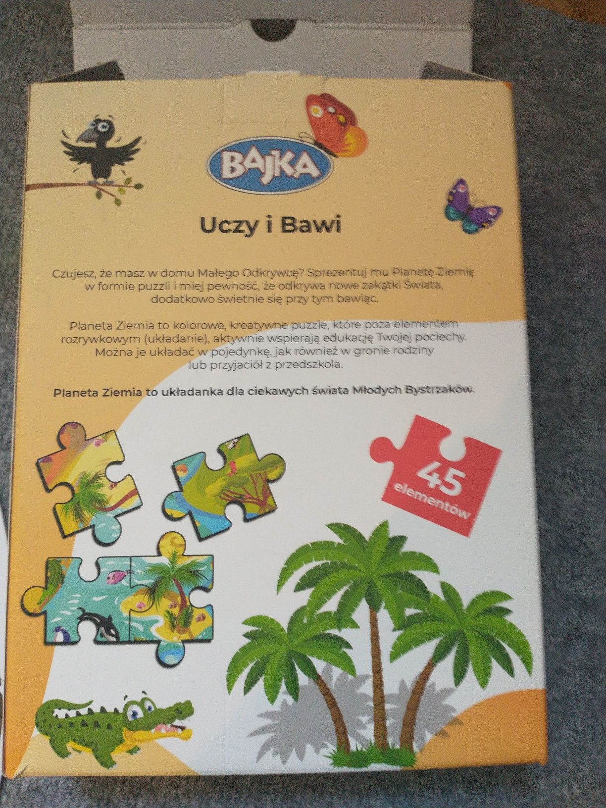 Puzzle Planeta Ziemia 45 elementów